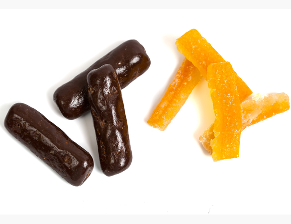 Spécialités chocolat fruits - Buchette orange chocolat noir