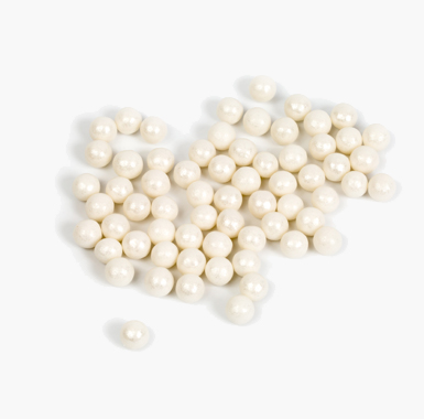 Glitter - Pearly pearl with sugar interior