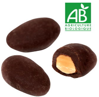 Almond and Nuts coated with chocolate - Organic Black Almond